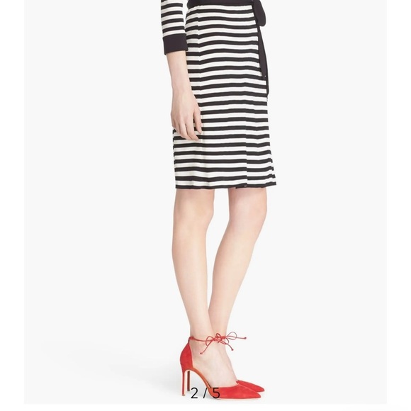 Diane Von Furstenberg Wrap Dress New Julian 2 Striped black & White size 2 - Picture 13 of 13